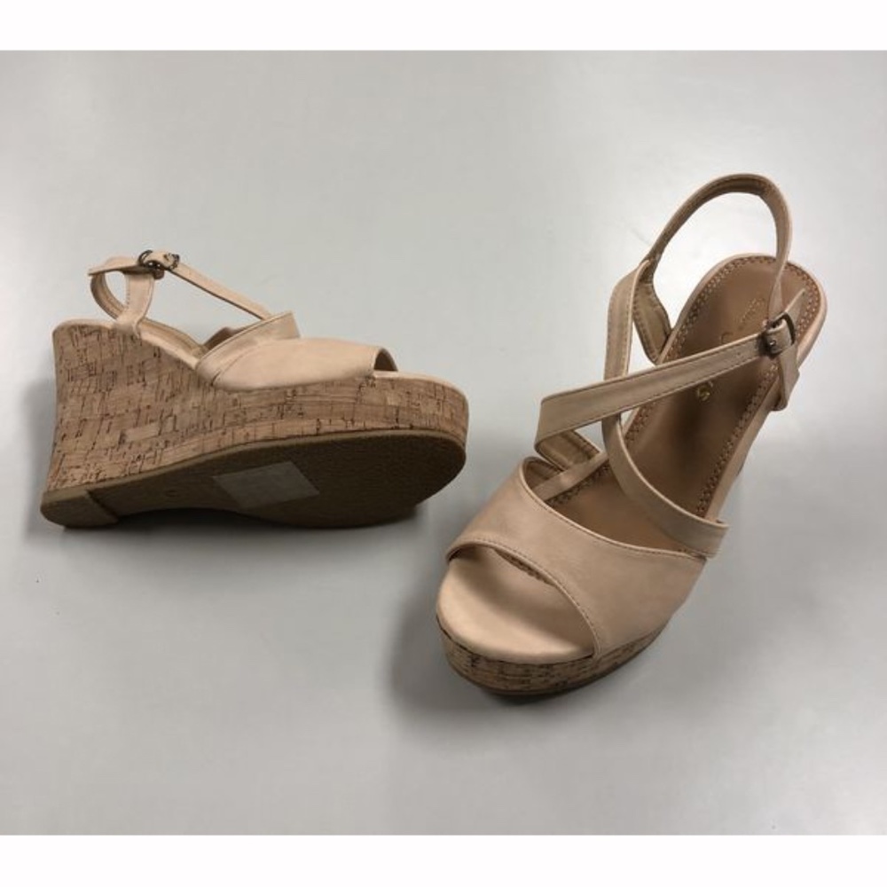 Wedge Sandals from Fashion Focus - Super-2 Nude